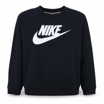 Nike Women's Black Medium Pullover Sweatshirt with Logo Print