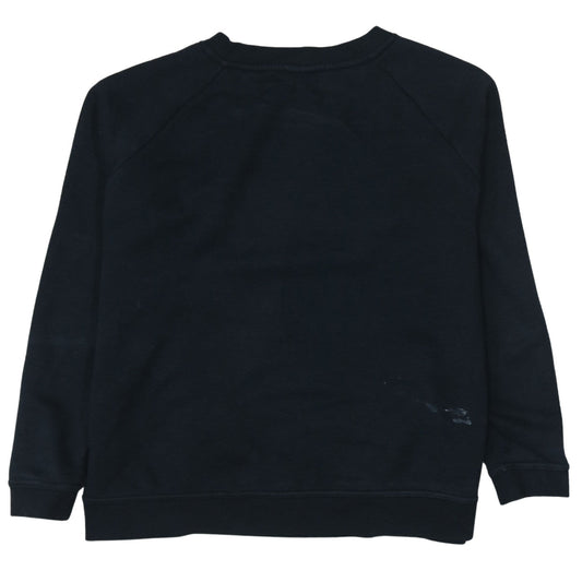 Nike Women's Black Medium Pullover Sweatshirt with Logo Print