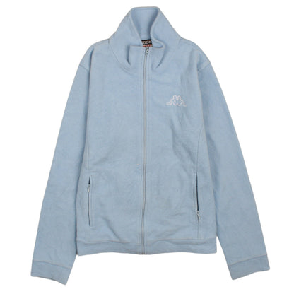 Kappa Women Blue Fleece Full Zip Jacket Size L
