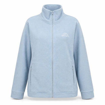 Kappa Women Blue Fleece Full Zip Jacket Size L