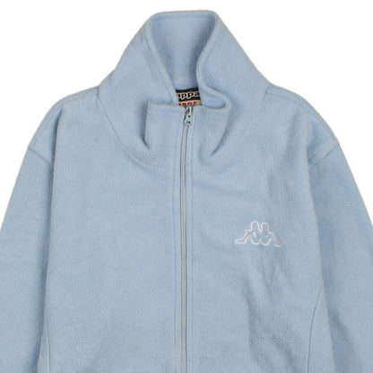 Kappa Women Blue Fleece Full Zip Jacket Size L