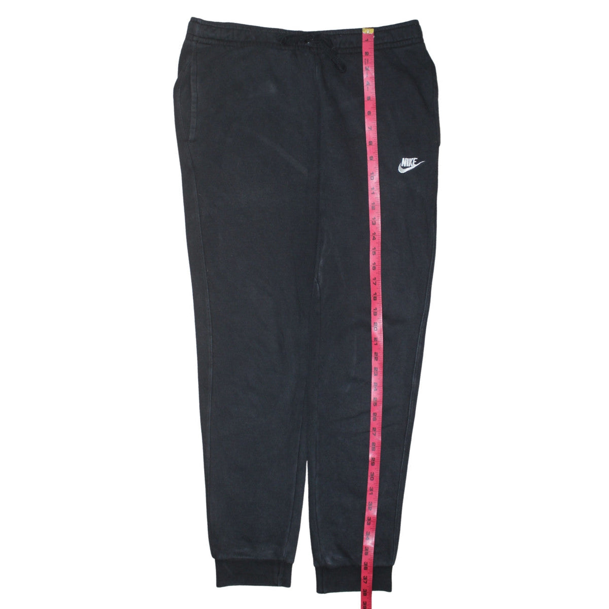 Nike Men's Black Medium Jogger Sweatpants with Elastic Drawstring Waist