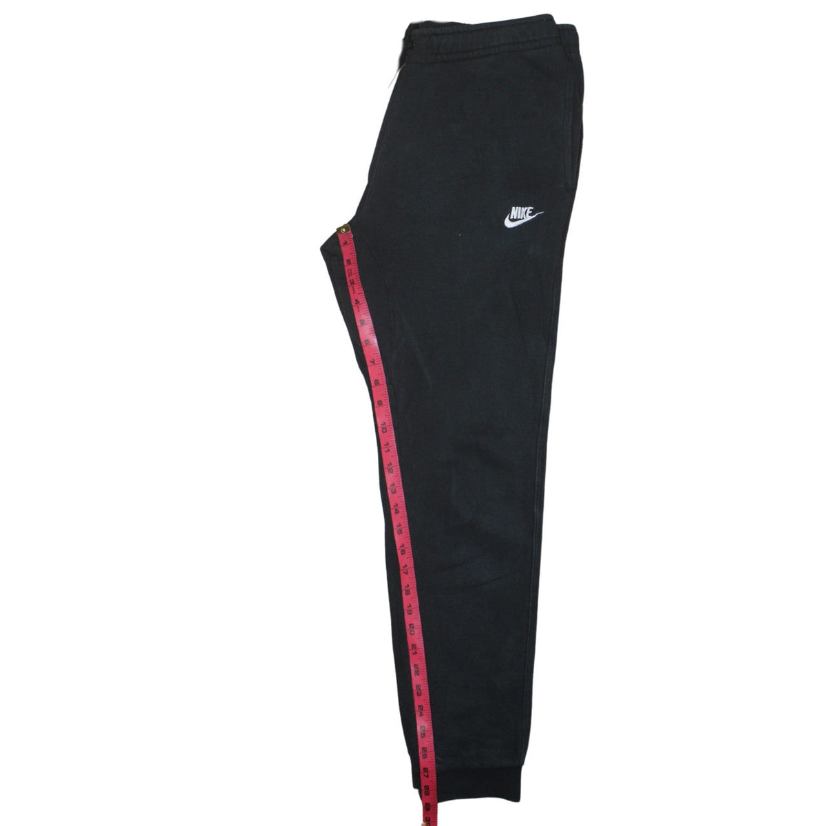 Nike Men's Black Medium Jogger Sweatpants with Elastic Drawstring Waist