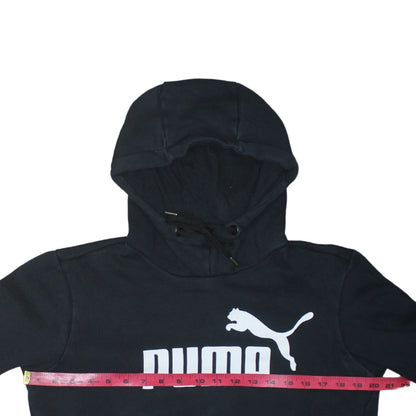 Puma Men's Black XS Pullover Hoodie Classic Logo Sportswear
