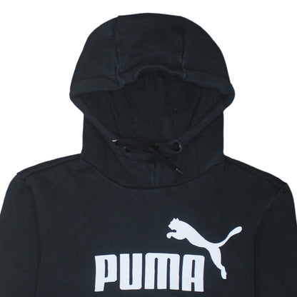 Puma Men's Black XS Pullover Hoodie Classic Logo Sportswear