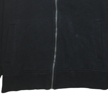 Ellesse Womens Black Full Zip Hoodie Medium Cotton Blend Sportswear