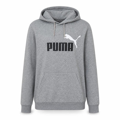 Puma Men's Grey Pullover Hoodie Small Logo Sportswear