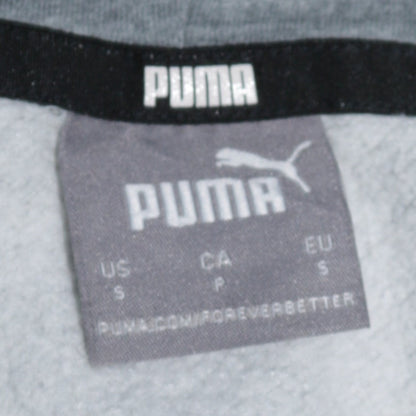 Puma Men's Grey Pullover Hoodie Small Logo Sportswear