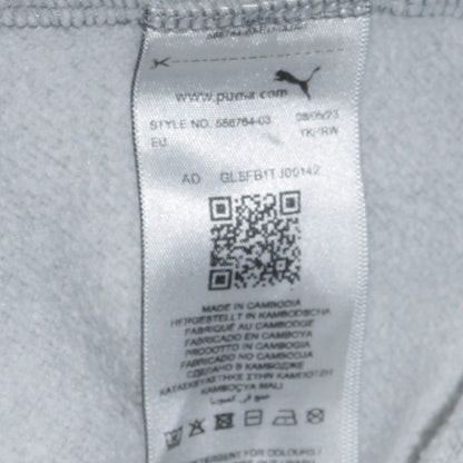 Puma Men's Grey Pullover Hoodie Small Logo Sportswear