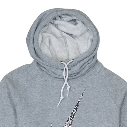 Nike Men's Grey Pullover Hoodie M Sports Fleece Sweatshirt