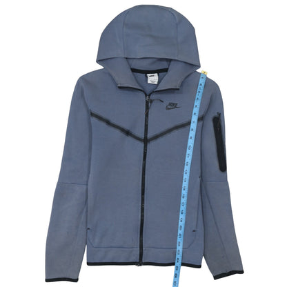 Nike Men's Blue Full Zip Hooded Sweatshirt XS