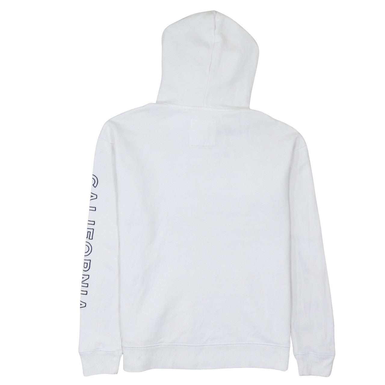 Hollister Men’s White Pullover Graphic Hoodie M Regular Fit