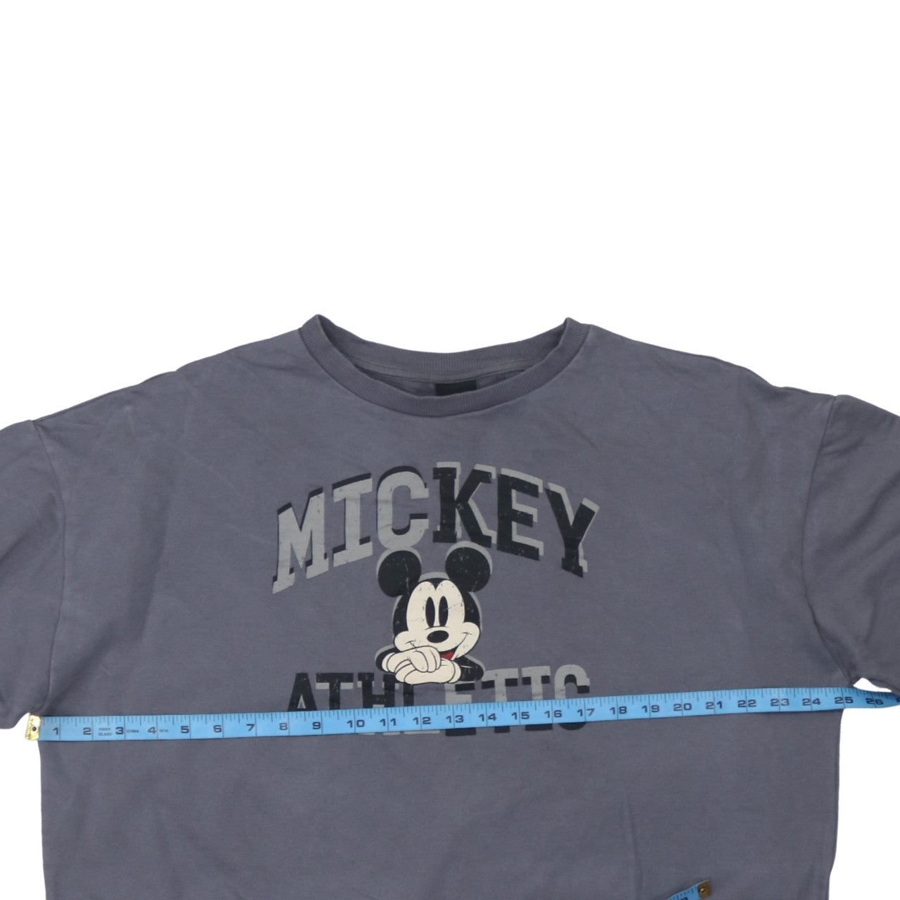 Disney Tu Women's Grey Mickey Mouse Athletic Cotton Sweatshirt Size 14