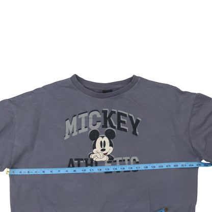 Disney Tu Women's Grey Mickey Mouse Athletic Cotton Sweatshirt Size 14