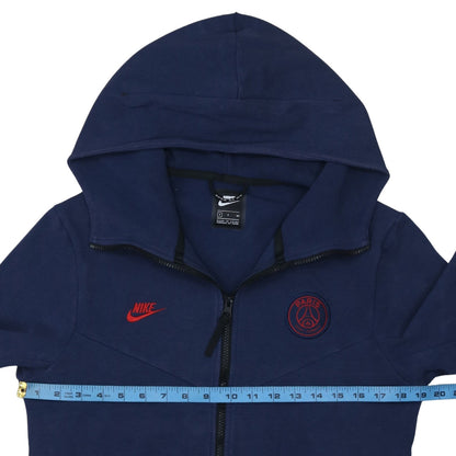 Nike Men’s Blue Full Zip Paris Hoodie Size S Athletic Fit
