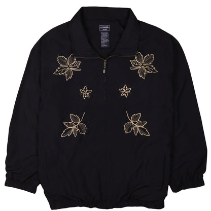 OUTBROOK Black Embroidered Zip-Up Regular Fit Jacket 2XL Unisex