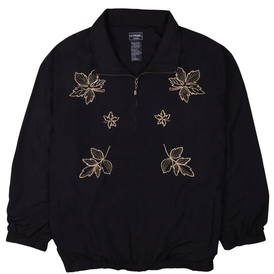OUTBROOK Black Embroidered Zip-Up Regular Fit Jacket 2XL Unisex