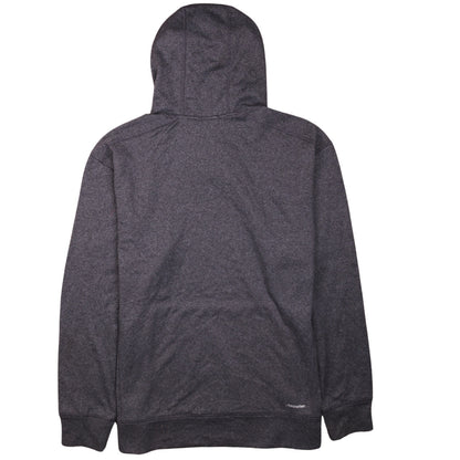 adidas Men's Grey XL Pullover Hoodie with Red Logo and Drawstring