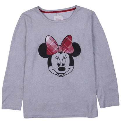Disney Women’s Grey Minnie Mouse Long Sleeve Nightshirt S