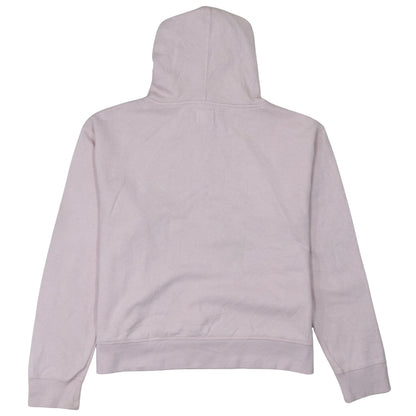 Champion Womens Pink Pullover Hoodie L Embroidered Logo Cotton Blend