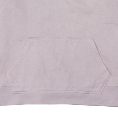 Champion Womens Pink Pullover Hoodie L Embroidered Logo Cotton Blend
