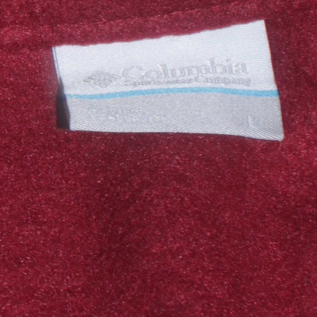 Columbia Men's Brown Fleece Henley Sweatshirt Size L Outdoor