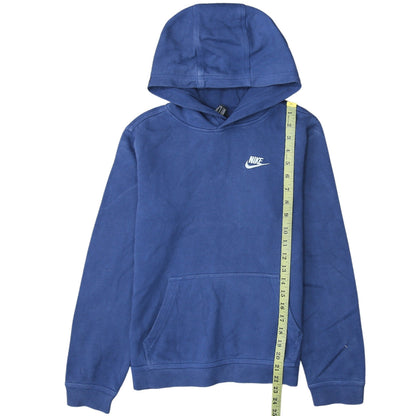 Nike Boys Blue XL Pullover Hoodie Sweatshirt Standard Fit Kangaroo Pocket