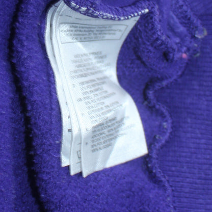 Adidas Women Purple Pullover Hoodie Dress Size 14 Logo Tunic