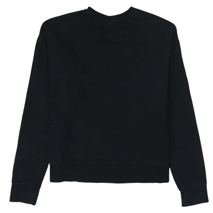 Disney Primark Cares Black Glitter Logo Sweatshirt XS Women