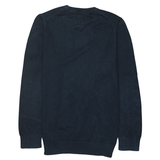 Barbour Men's Blue Cotton Crew Neck Pullover Jumper Size M