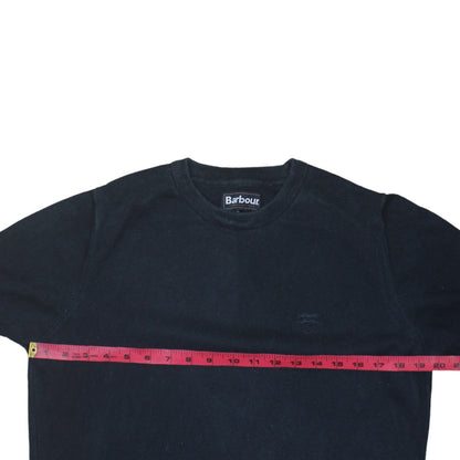 Barbour Men's Blue Cotton Crew Neck Pullover Jumper Size M
