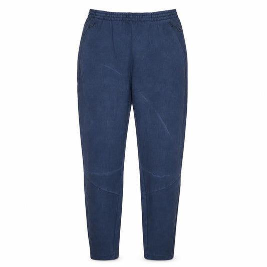 Front view of Adidas Men's Blue Jogger Trousers M Regular Fit Cotton Blend