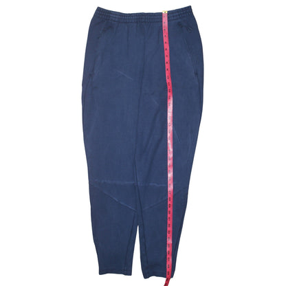 Adidas Men's Blue Jogger Trousers M Regular Fit Cotton Blend