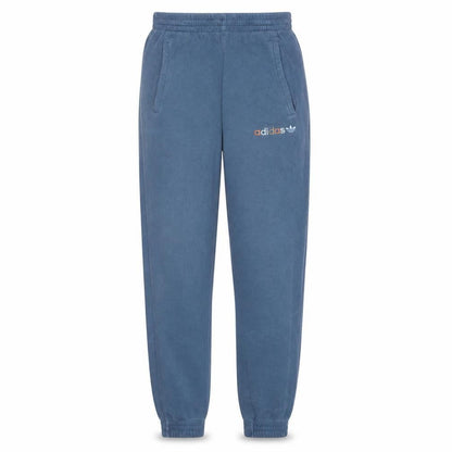 Front view of adidas men’s blue jogger sweatpants s tapered fleece activewear
