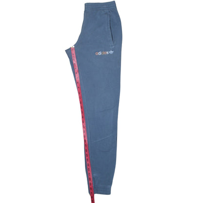 adidas Mens Blue Jogger Sweatpants S Tapered Fleece Activewear
