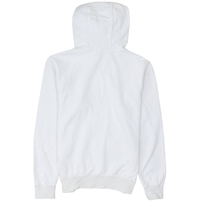 Nike Men’s White Pullover Hoodie Small Graphic Logo Fleece