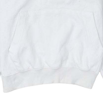 Nike Men’s White Pullover Hoodie Small Graphic Logo Fleece