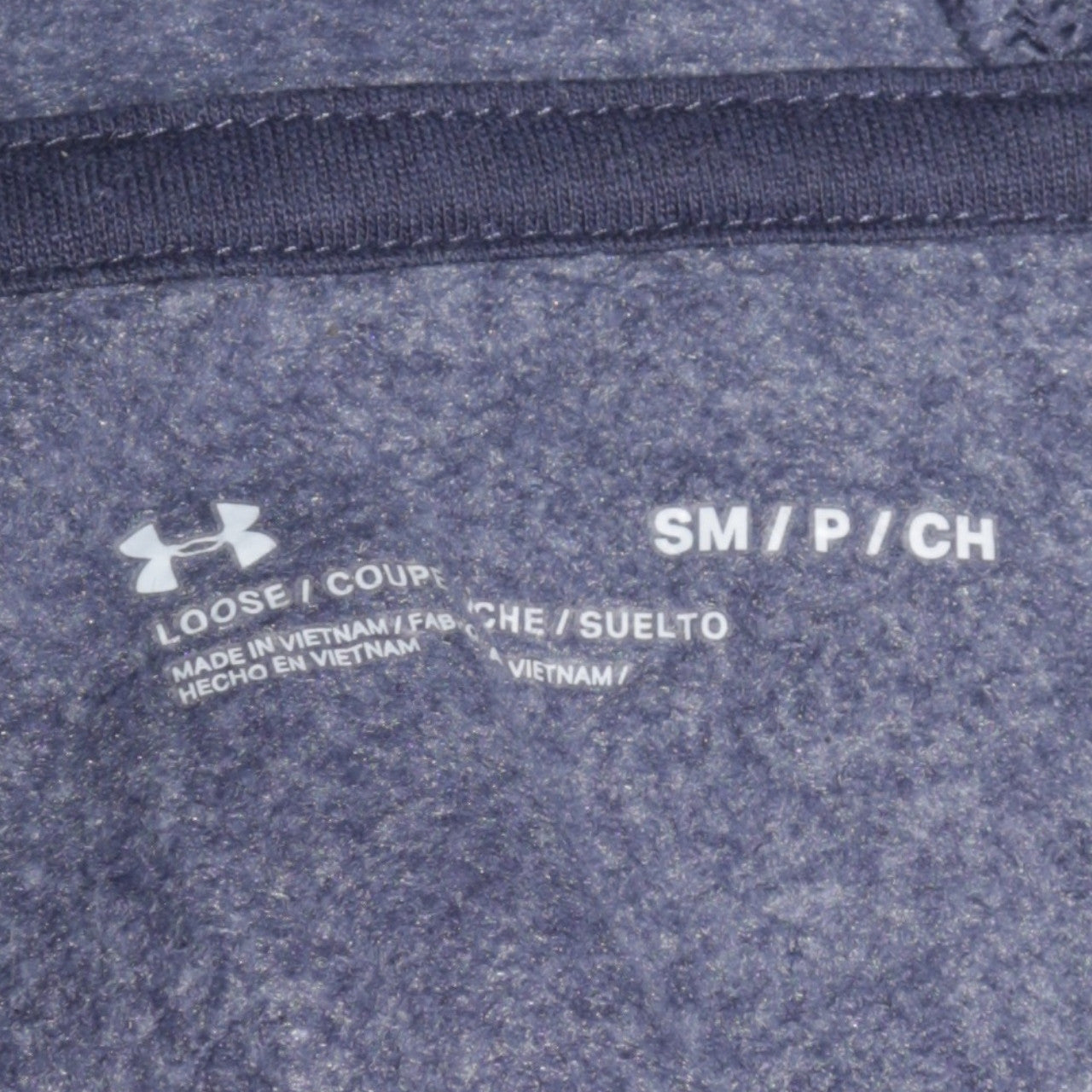 Under Armour Men Blue Small Pullover Hoodie Long Sleeve Sports Loose Fit