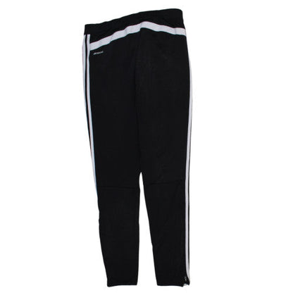 adidas Men’s Black Slim Fit Track Pants S Climalite Zip Pockets
