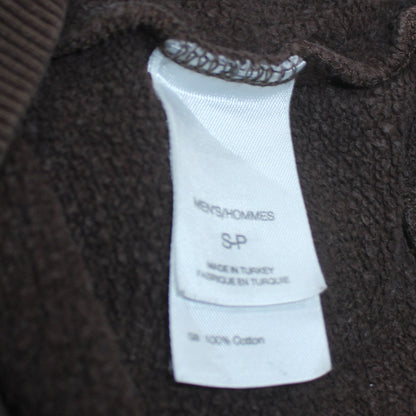 The North Face Men's Brown Pullover Hoodie Size S Cotton Sweatshirt