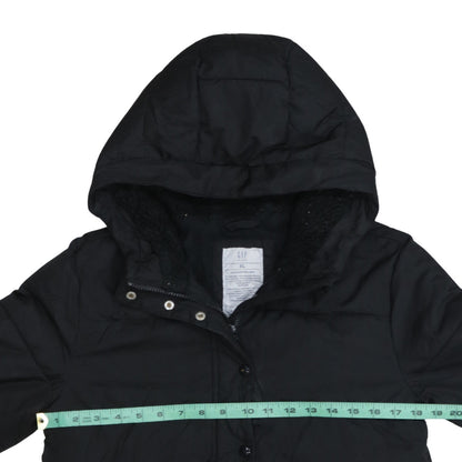 GAP Kids Boys Black XL ColdControl Max Hooded Puffer Jacket Winter Coat