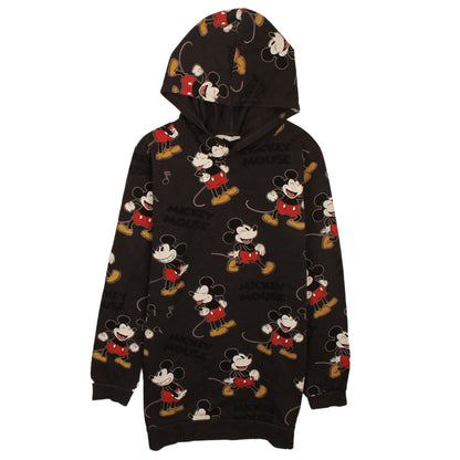 Disney Boys Black Mickey Mouse Pullover Hoodie Age 13-14 Years