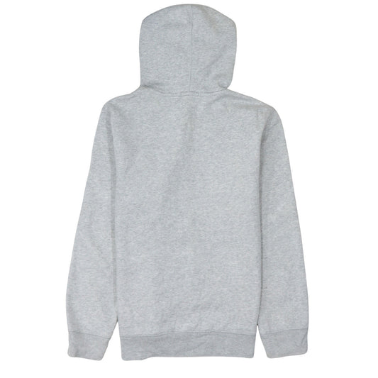 GapKids Boys Grey Full Zip Hoodie Size 13 Years Cotton Blend Logo Top