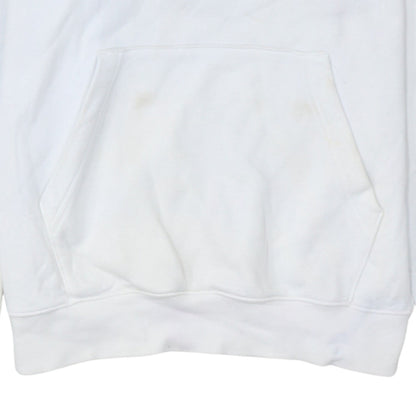 Nike Men's White XS Pullover Hoodie with Brown Logo