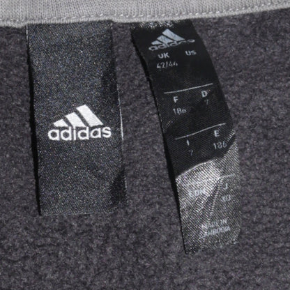 Adidas Mens Black XL Pullover Hoodie Logo Fleece Sweatshirt