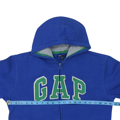 GapKids Boys Blue Full Zip Hoodie 13-14 Years Logo Hooded Sweatshirt