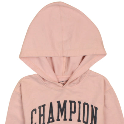 Champion Teens Pink Pullover Hoodie Size 14 Logo Graphic Sweatshirt