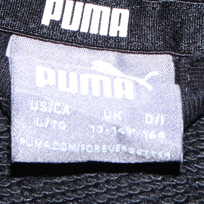 Puma Boys Black Full Zip Hoodie 13-14 Years 164cm Logo Design