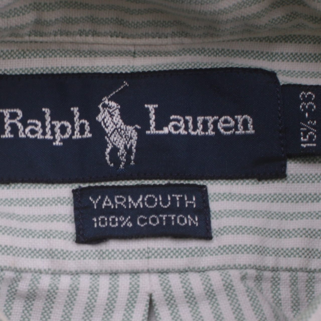 Ralph Lauren Men's White Striped Cotton Yarmouth Button-Down Shirt 16.5