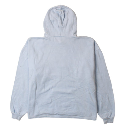 Fila Womens Light Blue Pullover Hoodie Size L Logo Embroidered